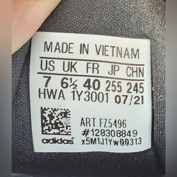 Adidas Fortarun FZ5496 Black Running Shoes Sneakers Size 7 - Picture 7 of 10